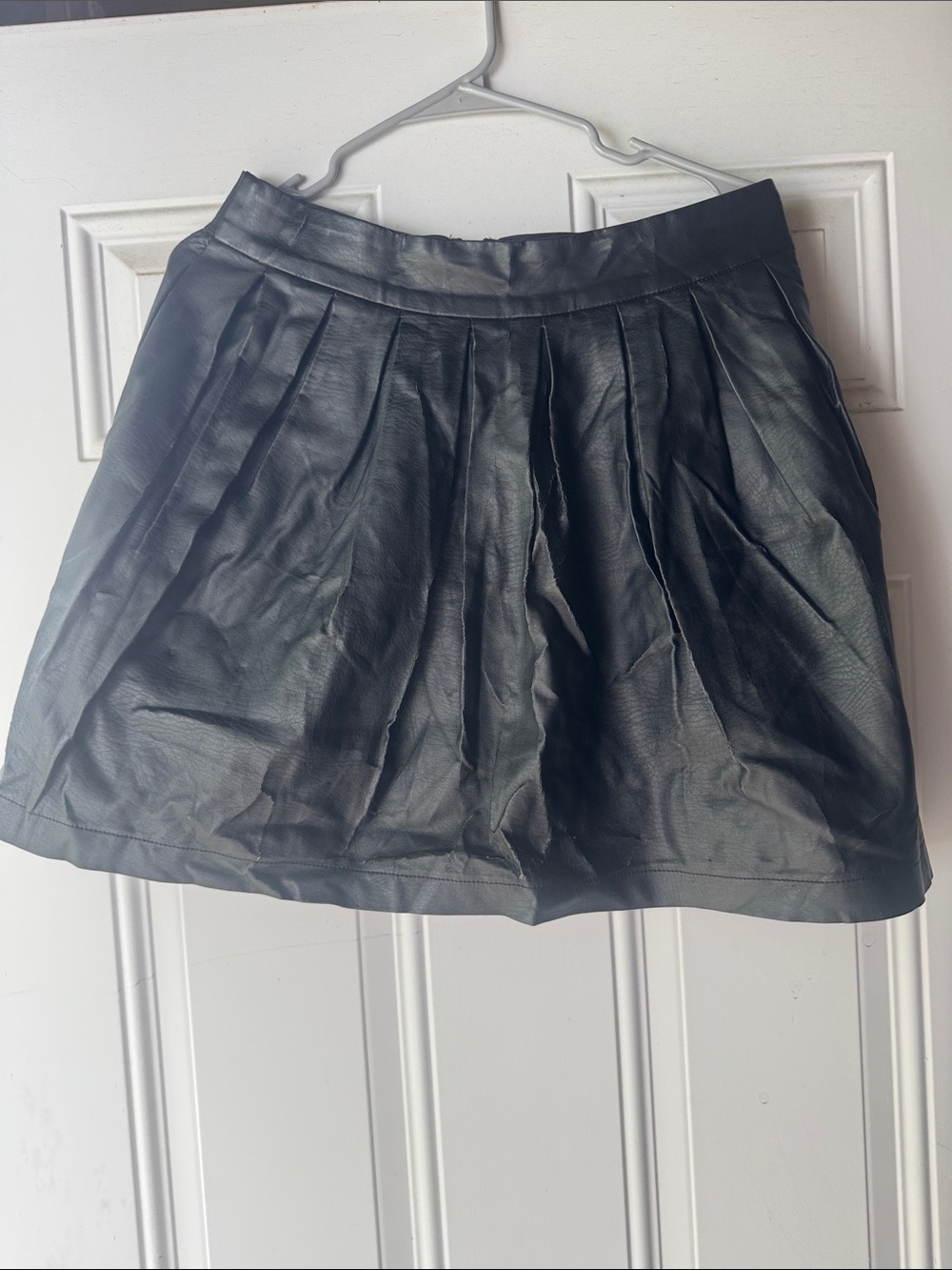 Xhilaration Black Faux Leather Skirt
